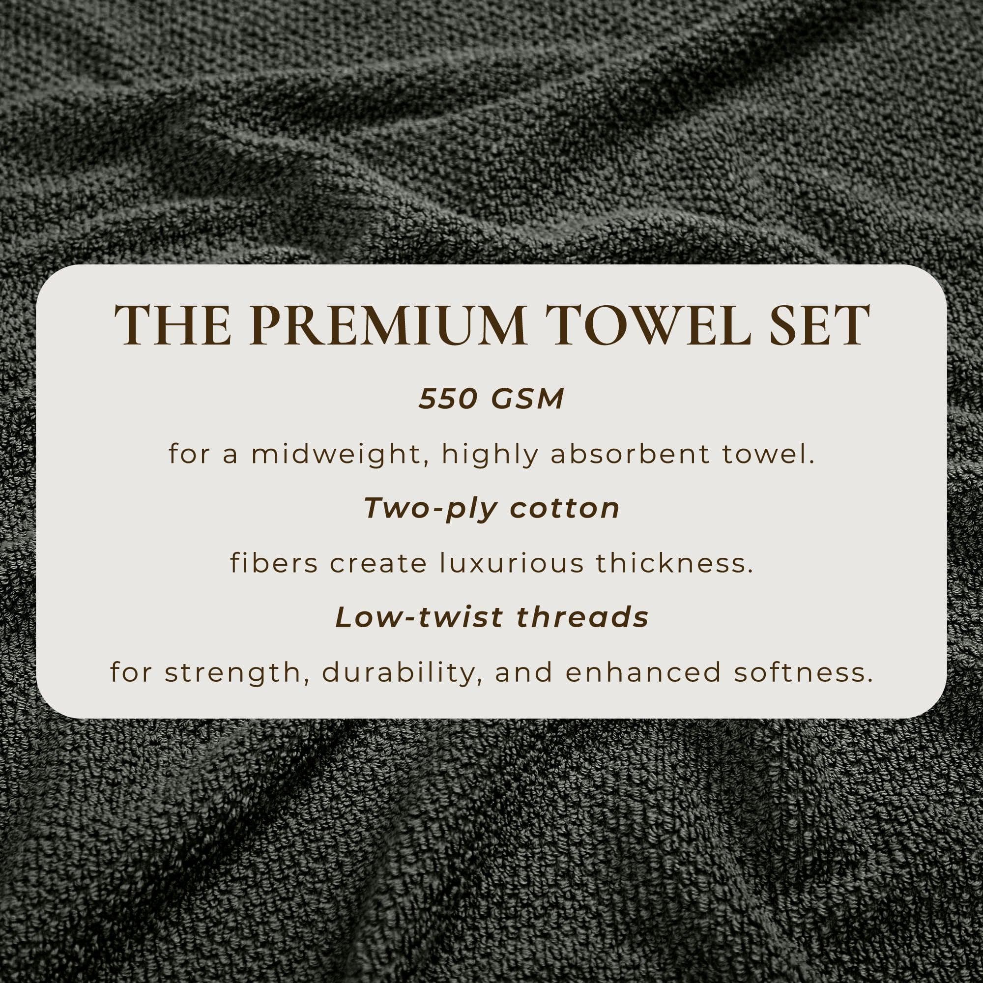 Cotton Textured Bath Towel Set - Acacia Collection