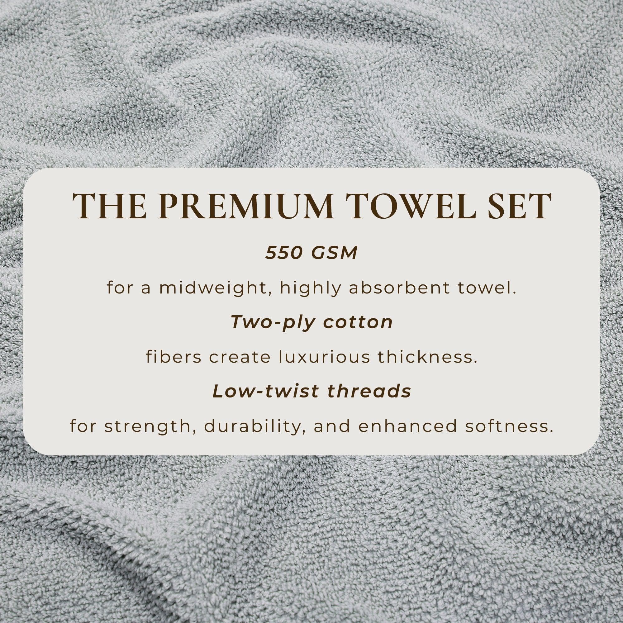 Cotton Textured Bath Towel Set - Acacia Collection