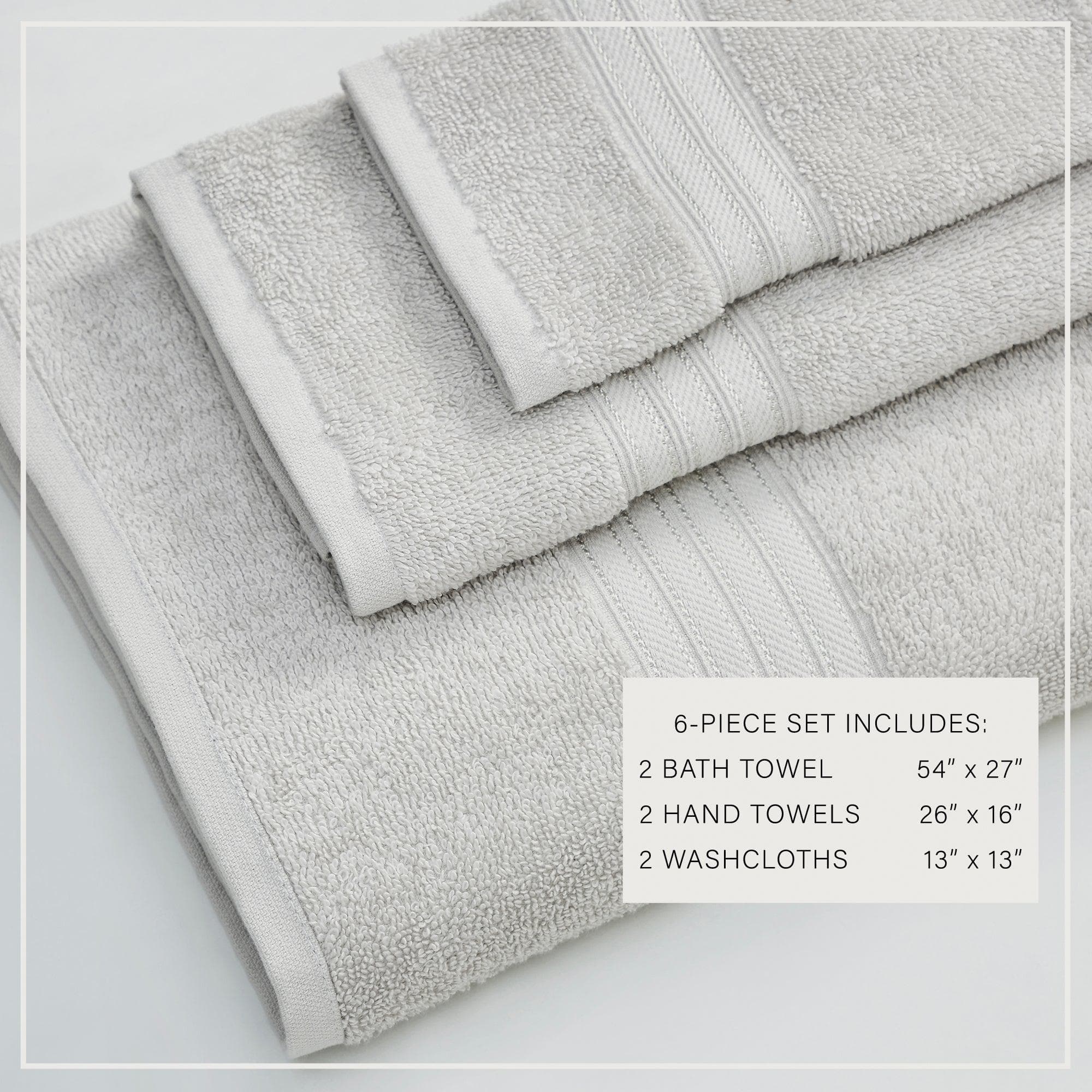 Cotton Terry Bath Towel Set - Cooper Collection