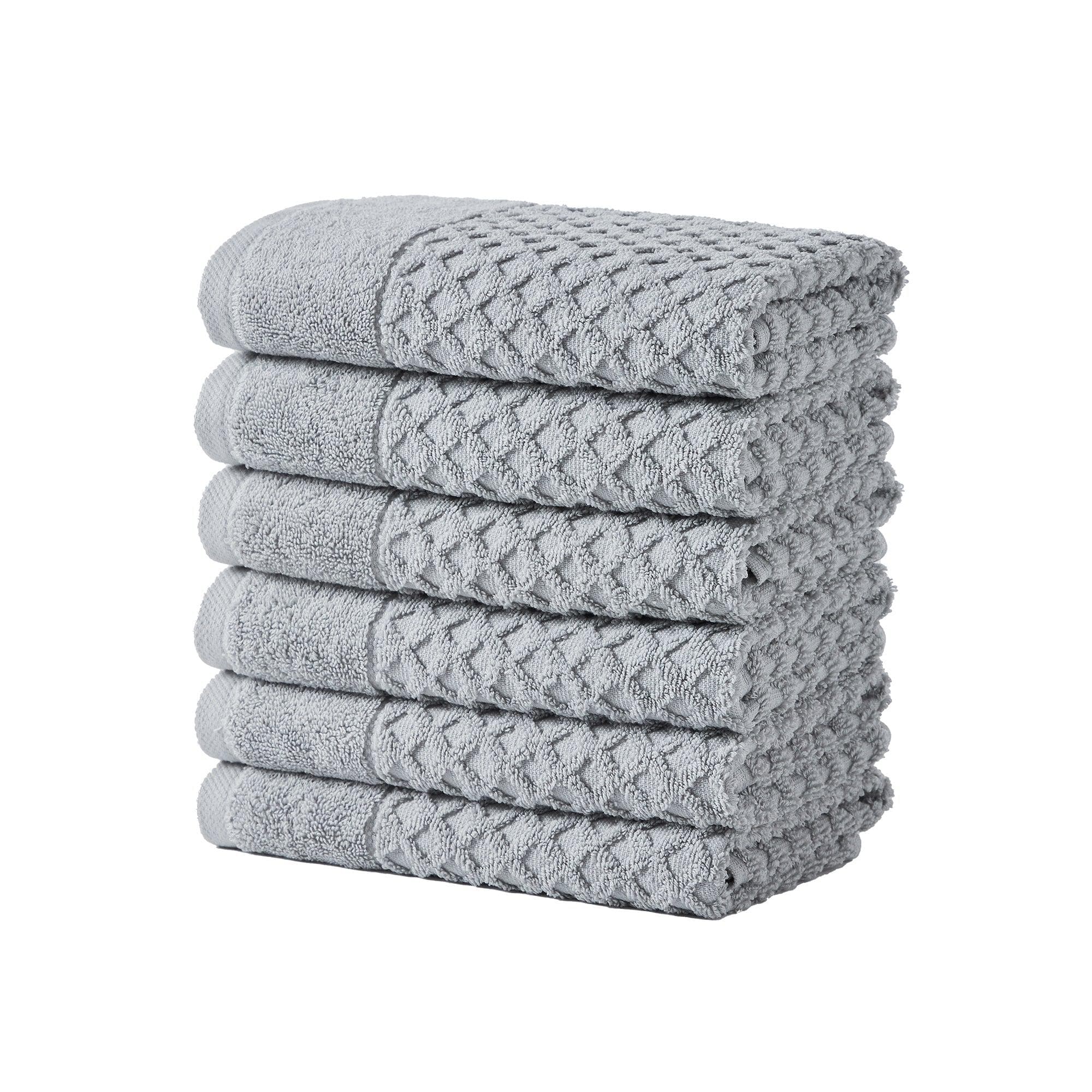 Cotton Diamond Waffle Weave Bath Towel Set - Grayson Collection