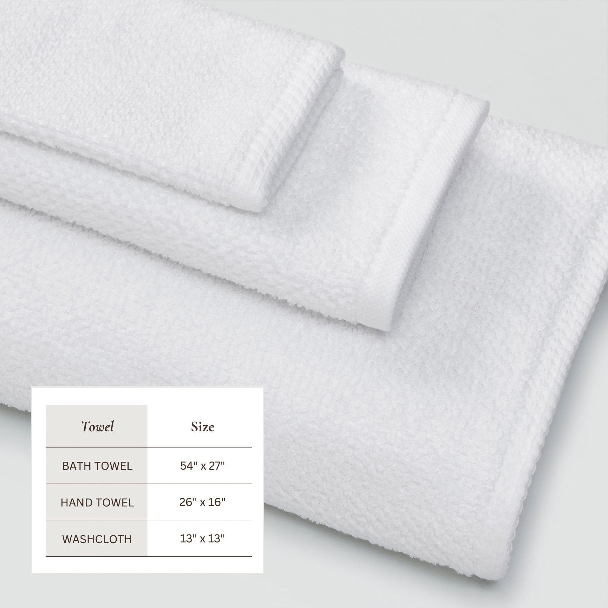 Cotton Textured Bath Towel Set - Acacia Collection