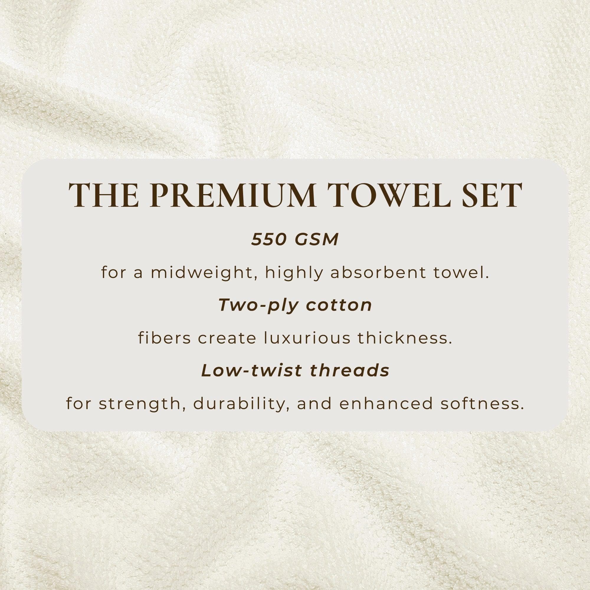 Cotton Textured Bath Towel Set - Acacia Collection