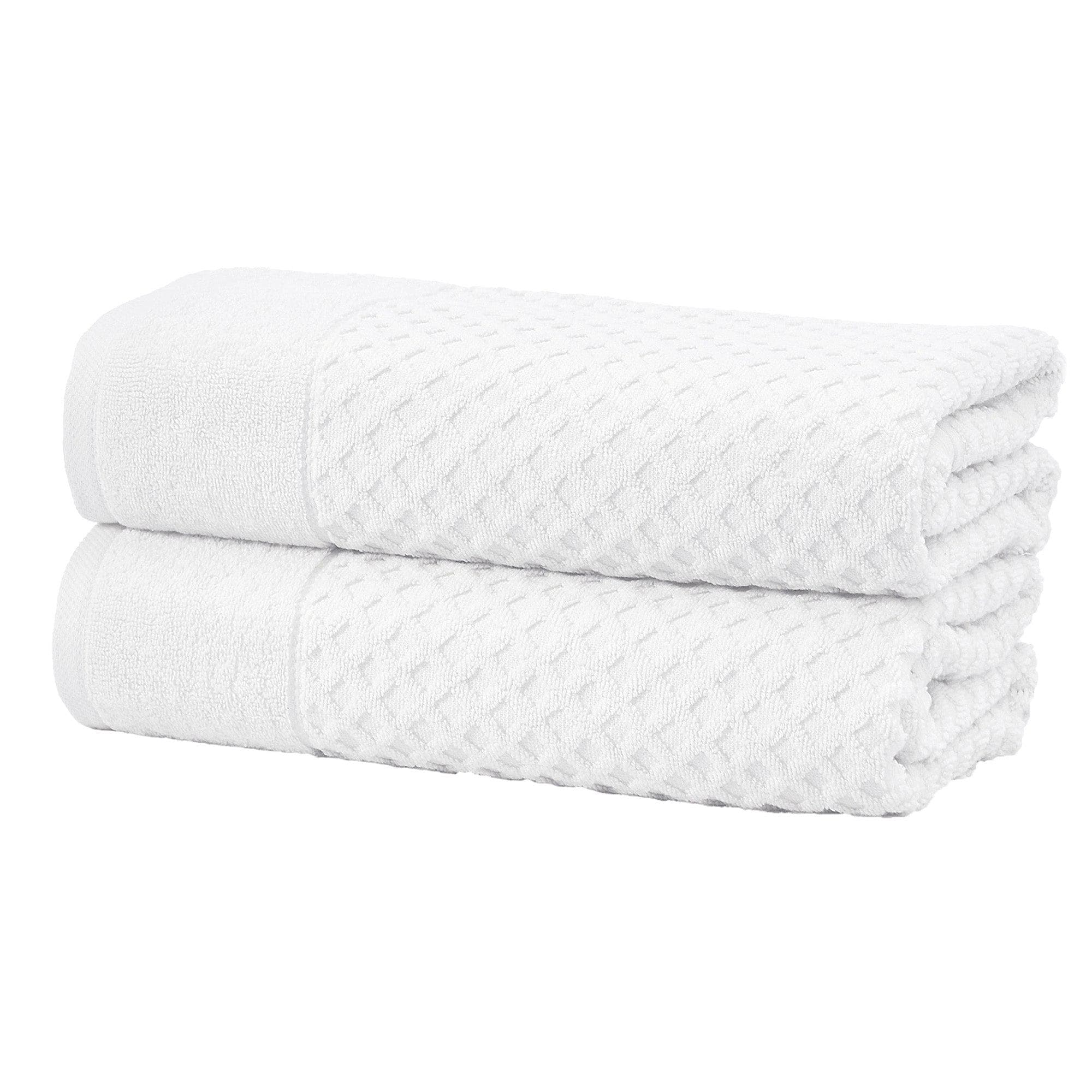 Cotton Diamond Waffle Weave Bath Towel Set - Grayson Collection