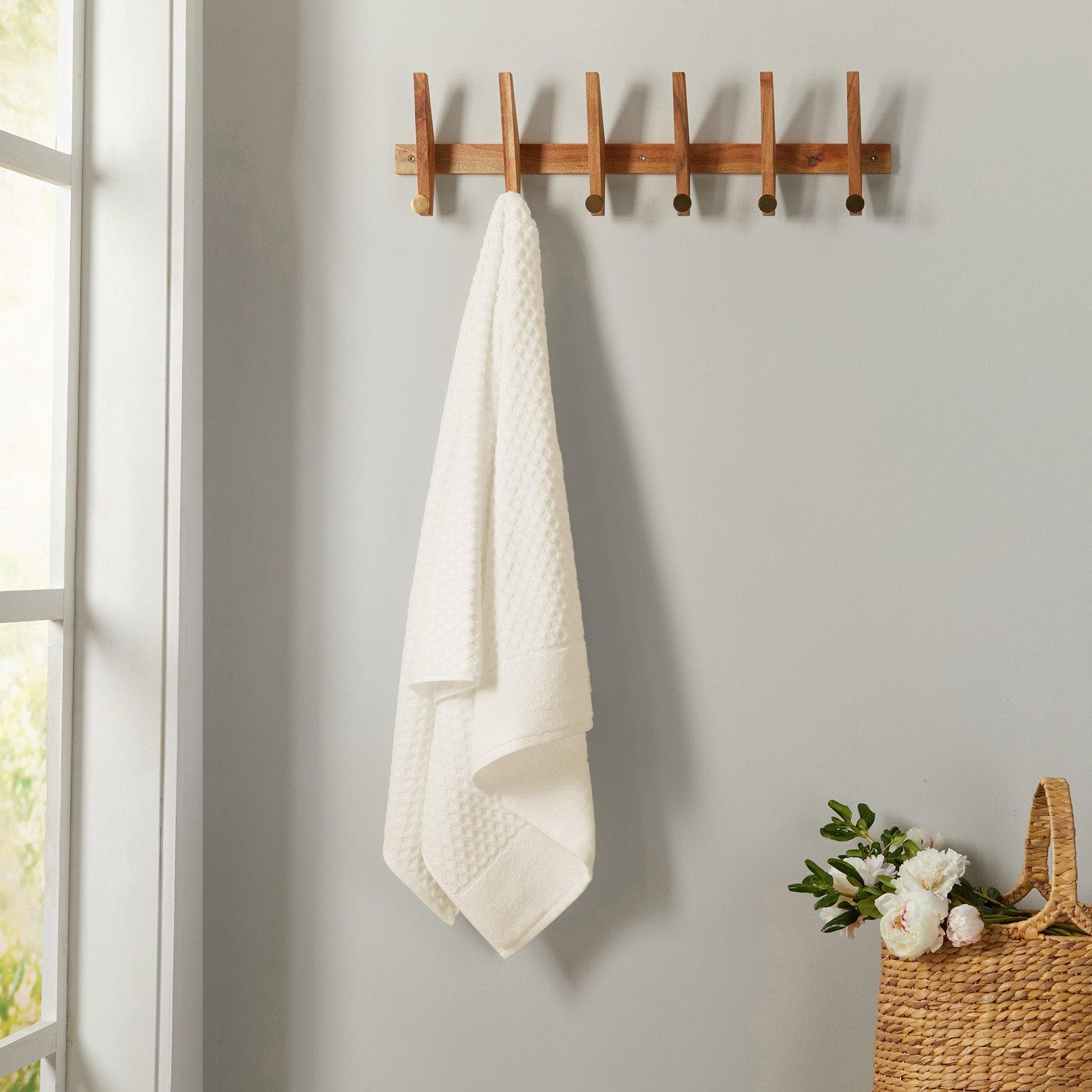 Cotton Diamond Waffle Weave Bath Towel Set - Grayson Collection