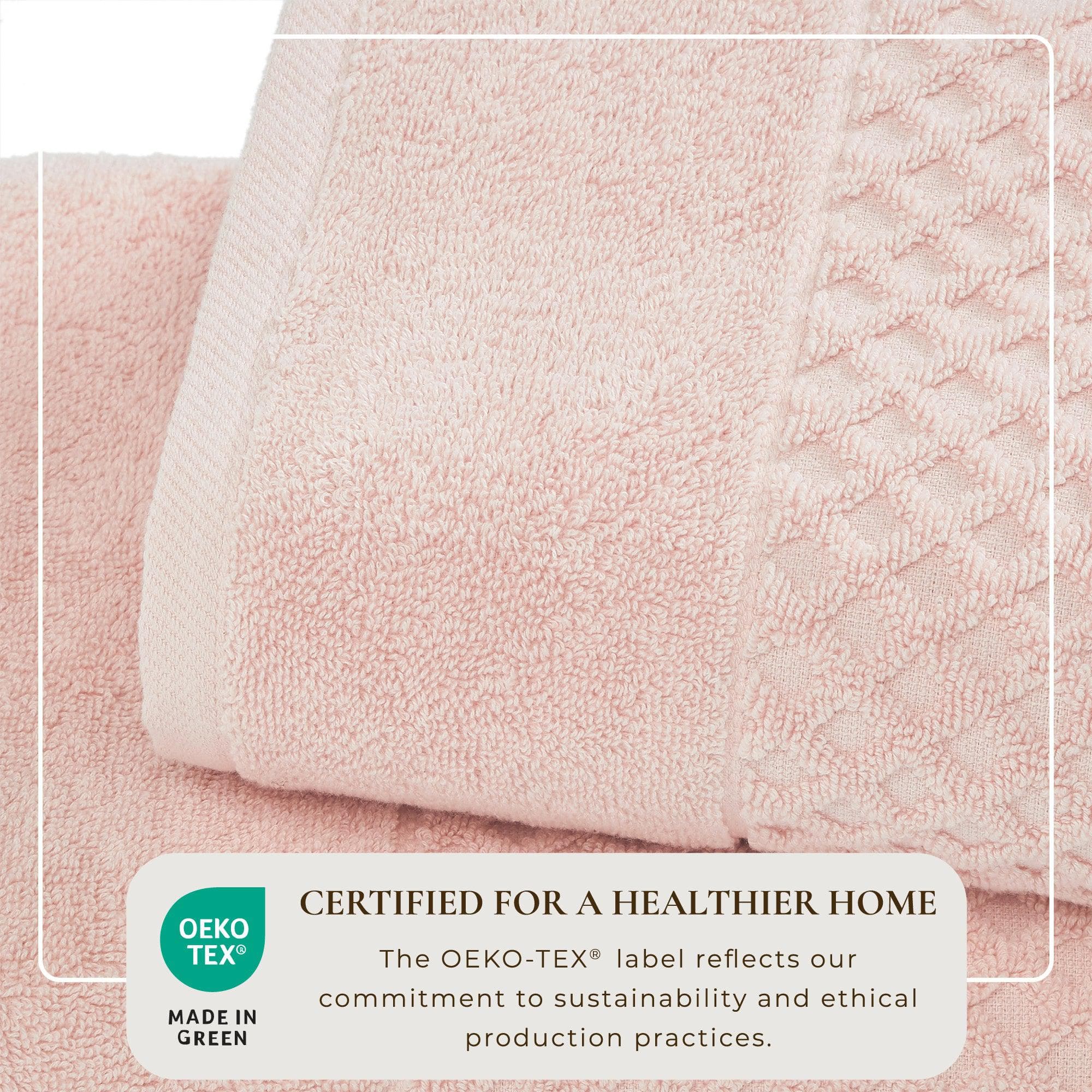 Cotton Diamond Waffle Weave Bath Towel Set - Grayson Collection