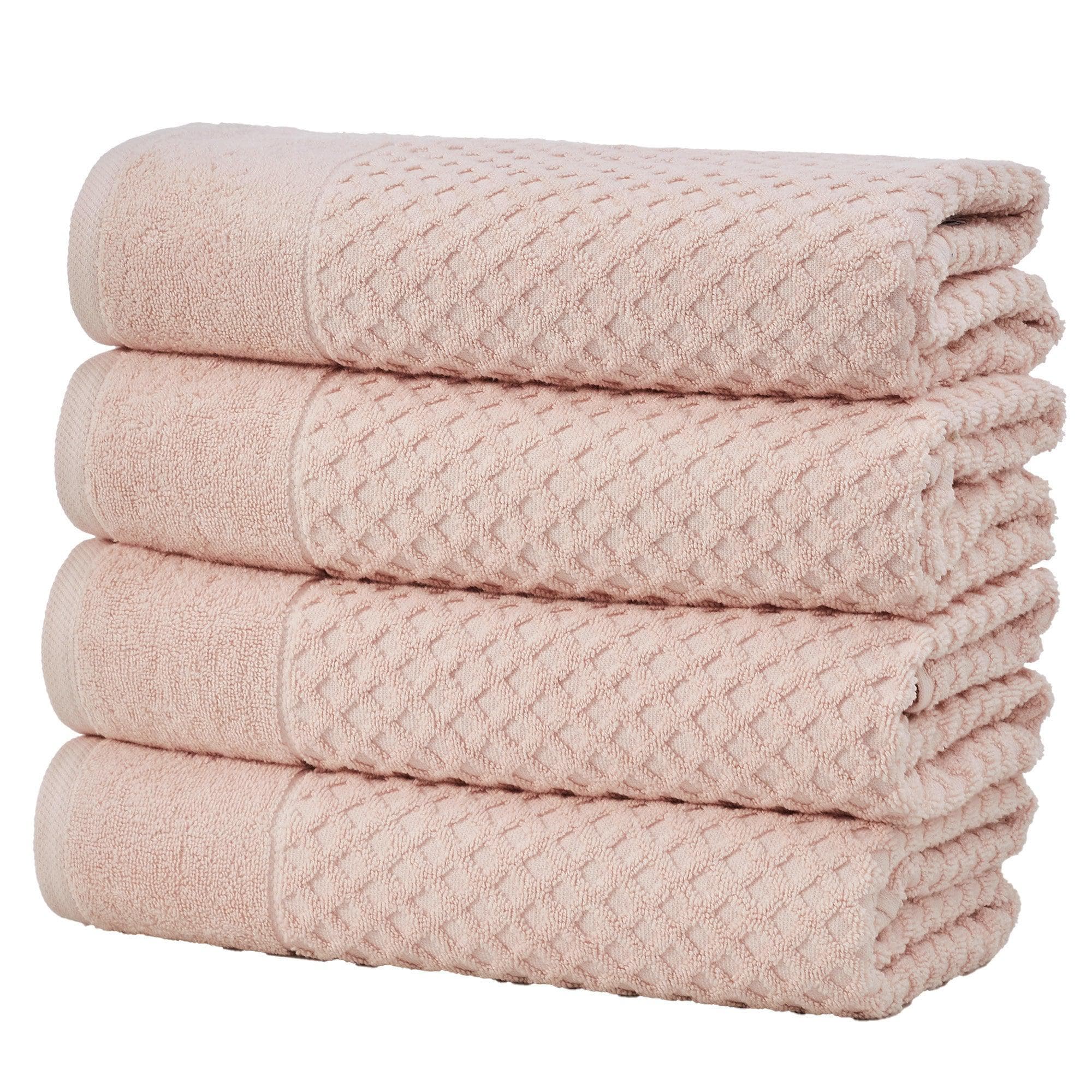 Cotton Diamond Waffle Weave Bath Towel Set - Grayson Collection