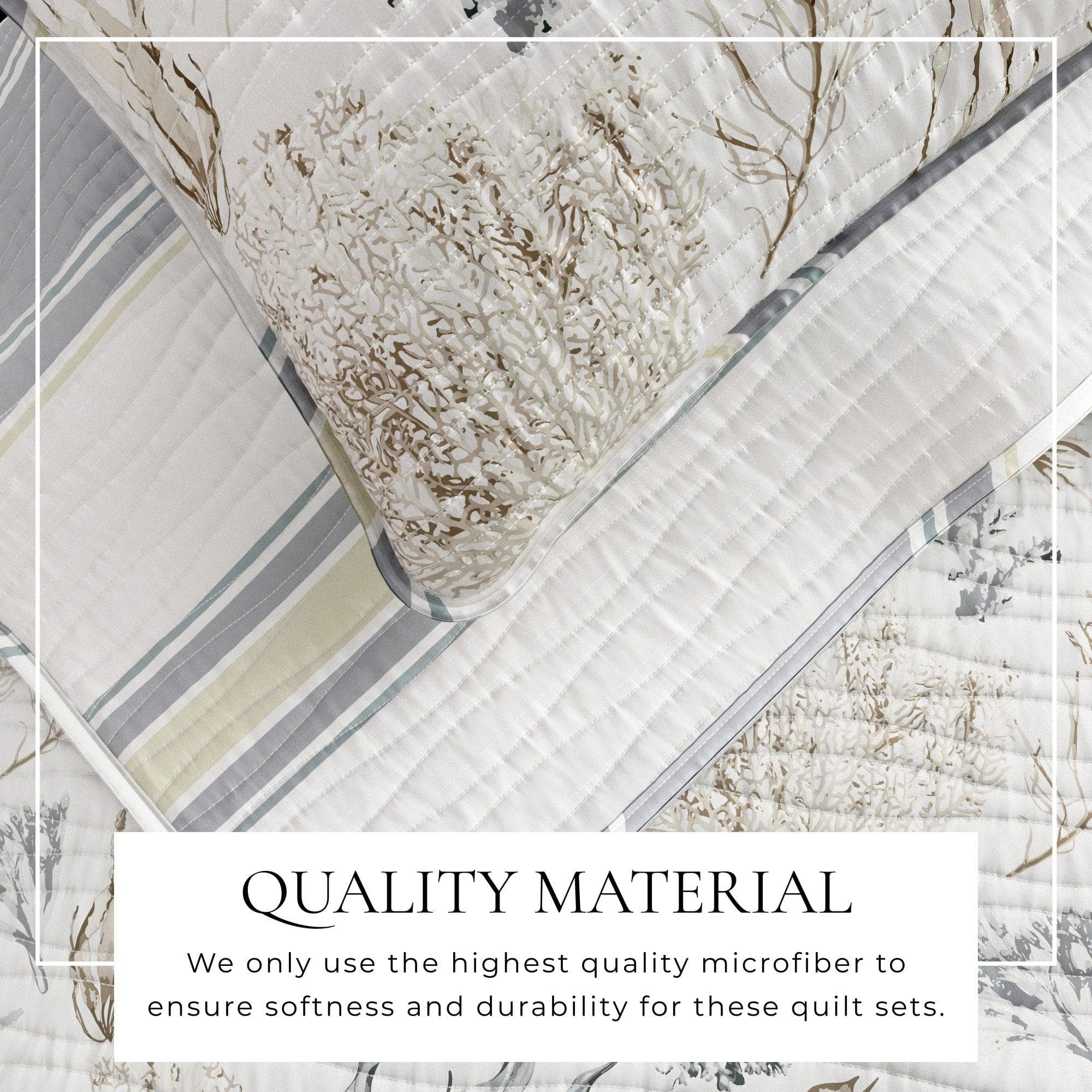 Coral Sea Maze Coastal Quilt Set - Newcomb Collection