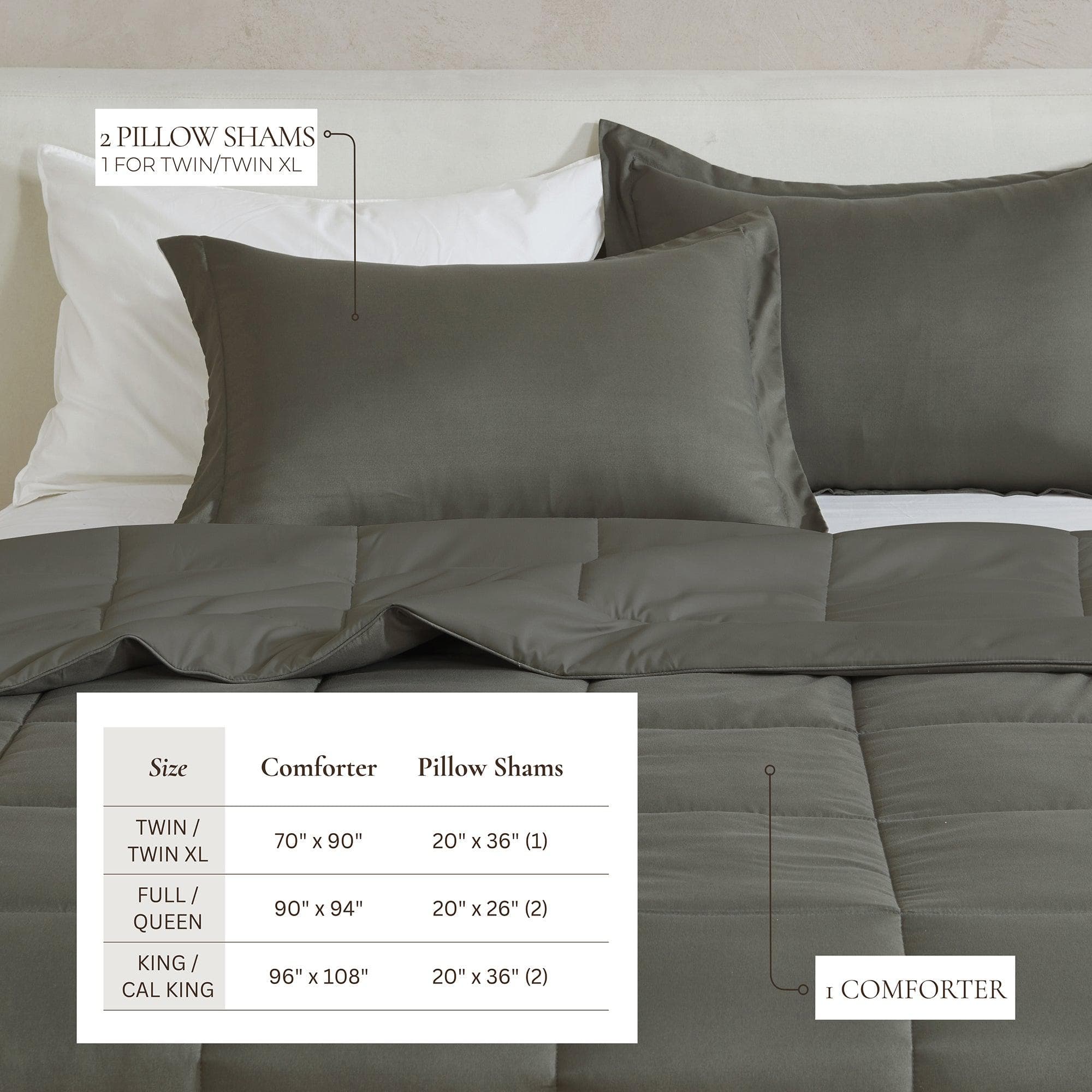 Reversible Comforter Set - Odette Collection