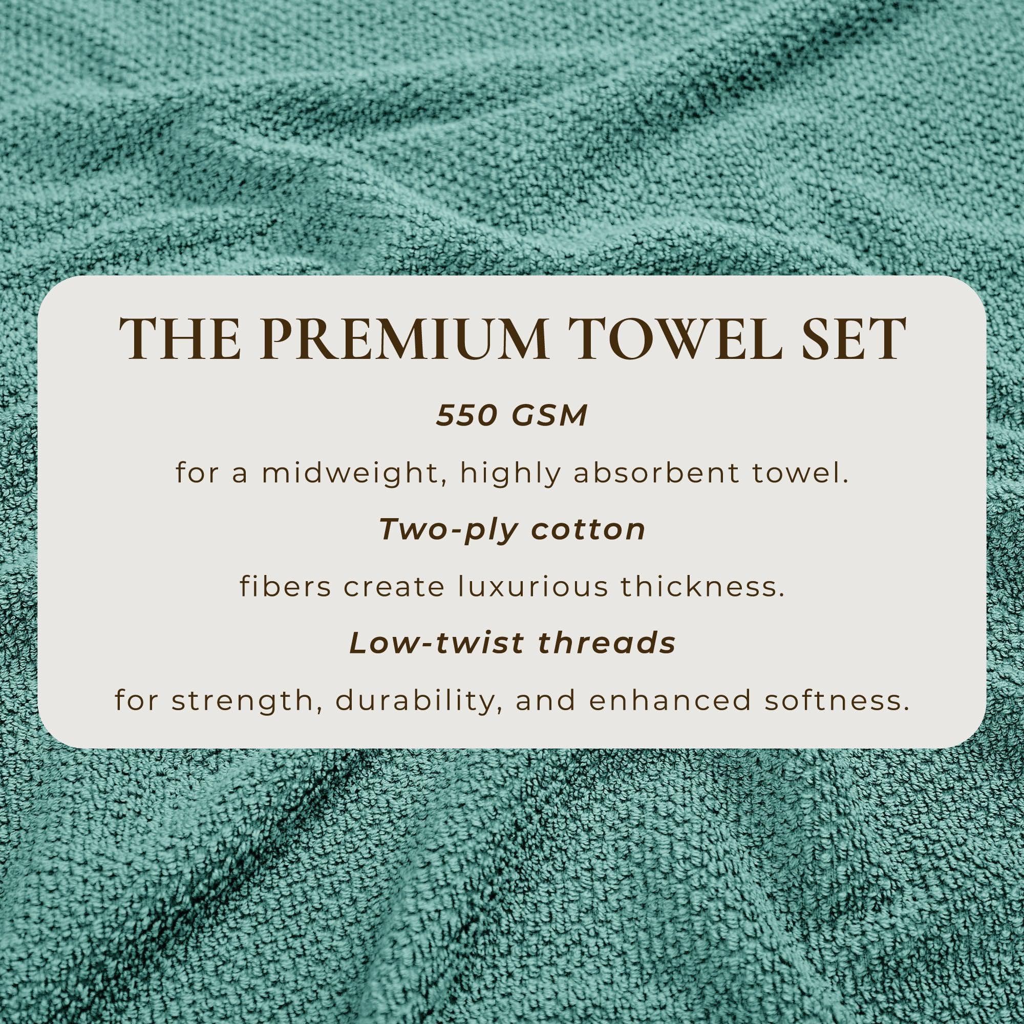 Cotton Textured Bath Towel Set - Acacia Collection