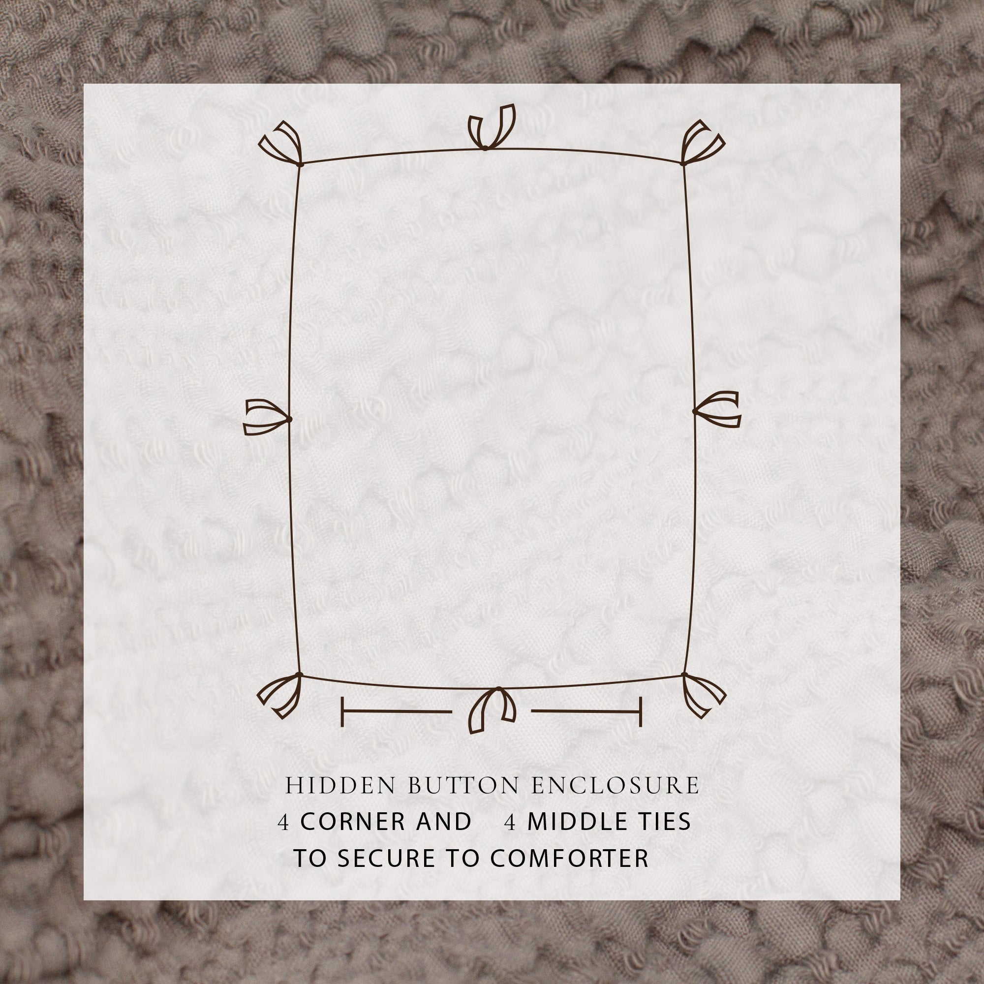 100% Cotton Honeycomb Waffle Duvet Set - Mattea Collection