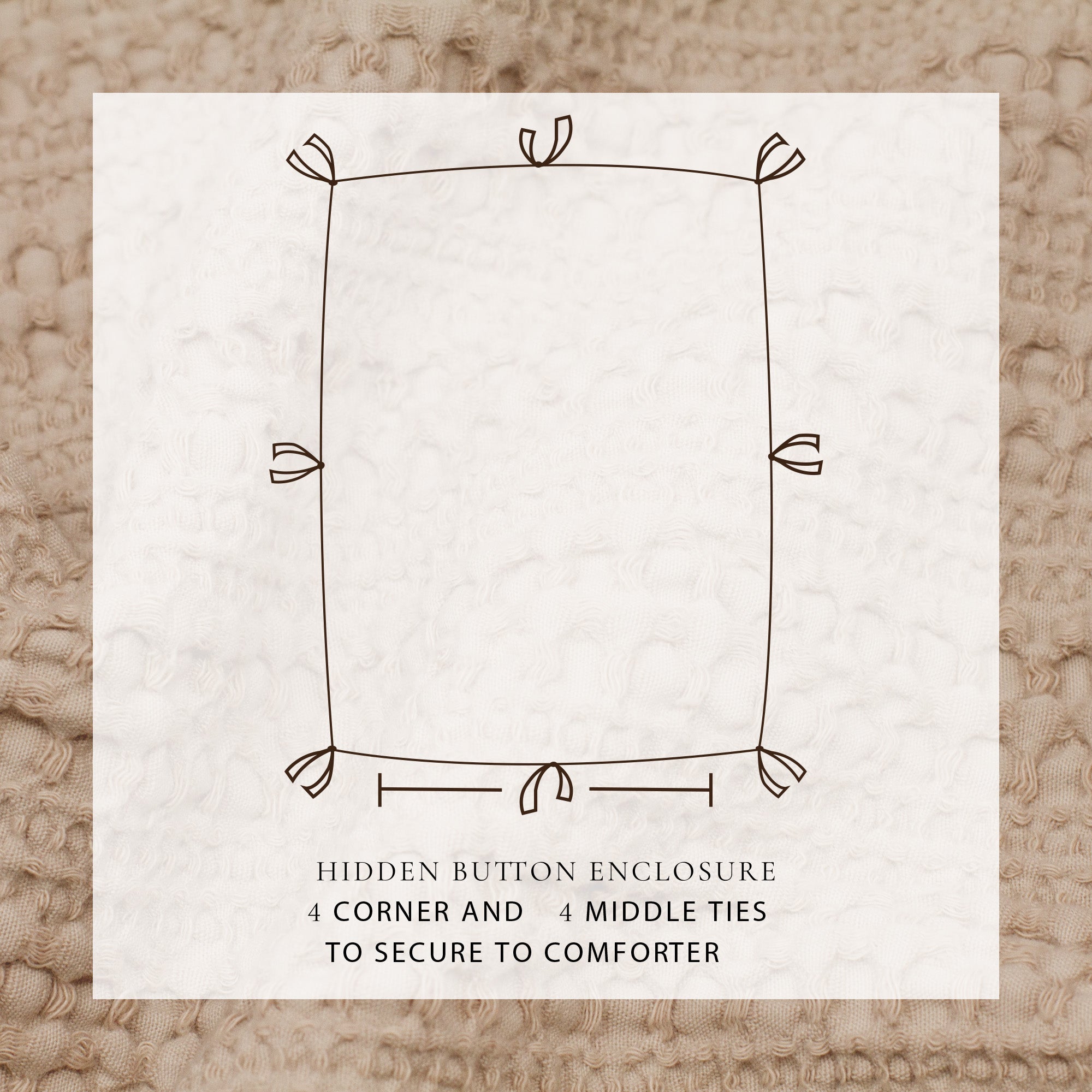 100% Cotton Honeycomb Waffle Duvet Set - Mattea Collection