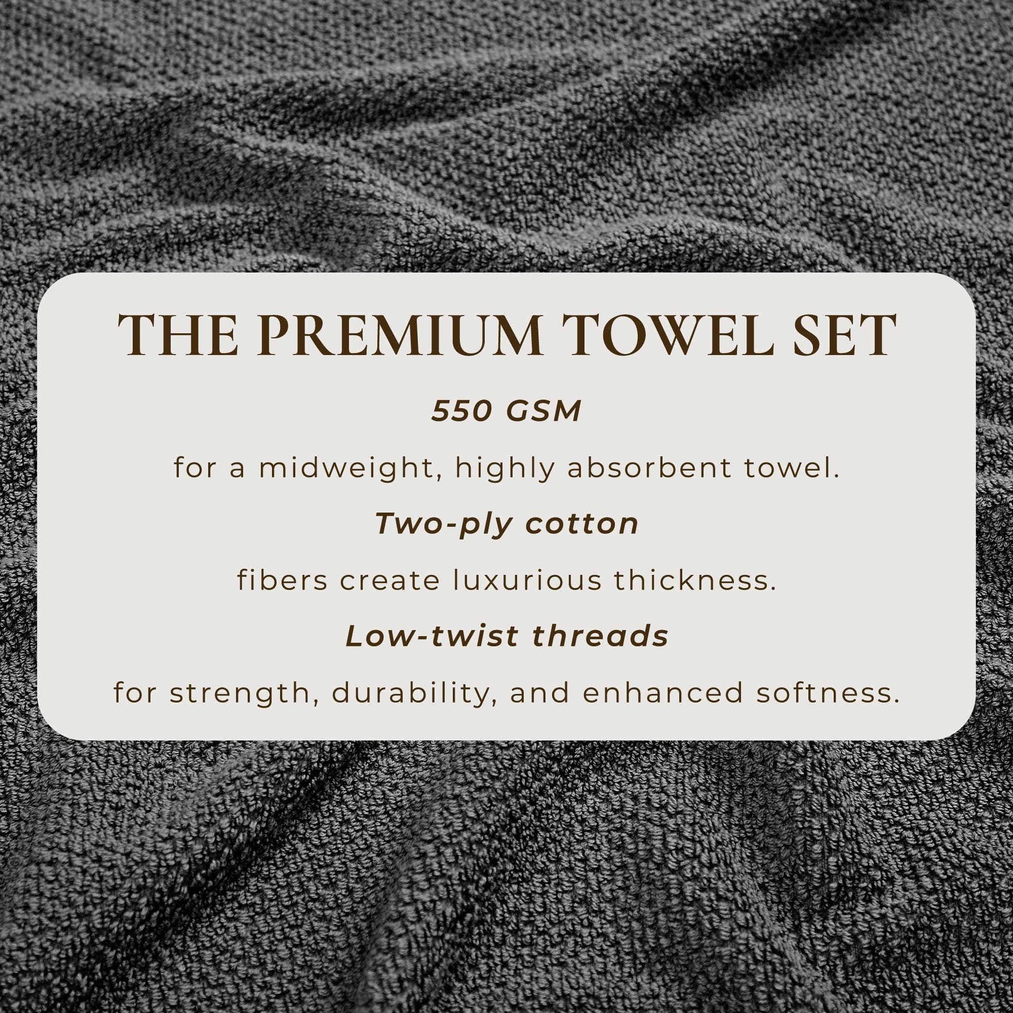 Cotton Textured Bath Towel Set - Acacia Collection