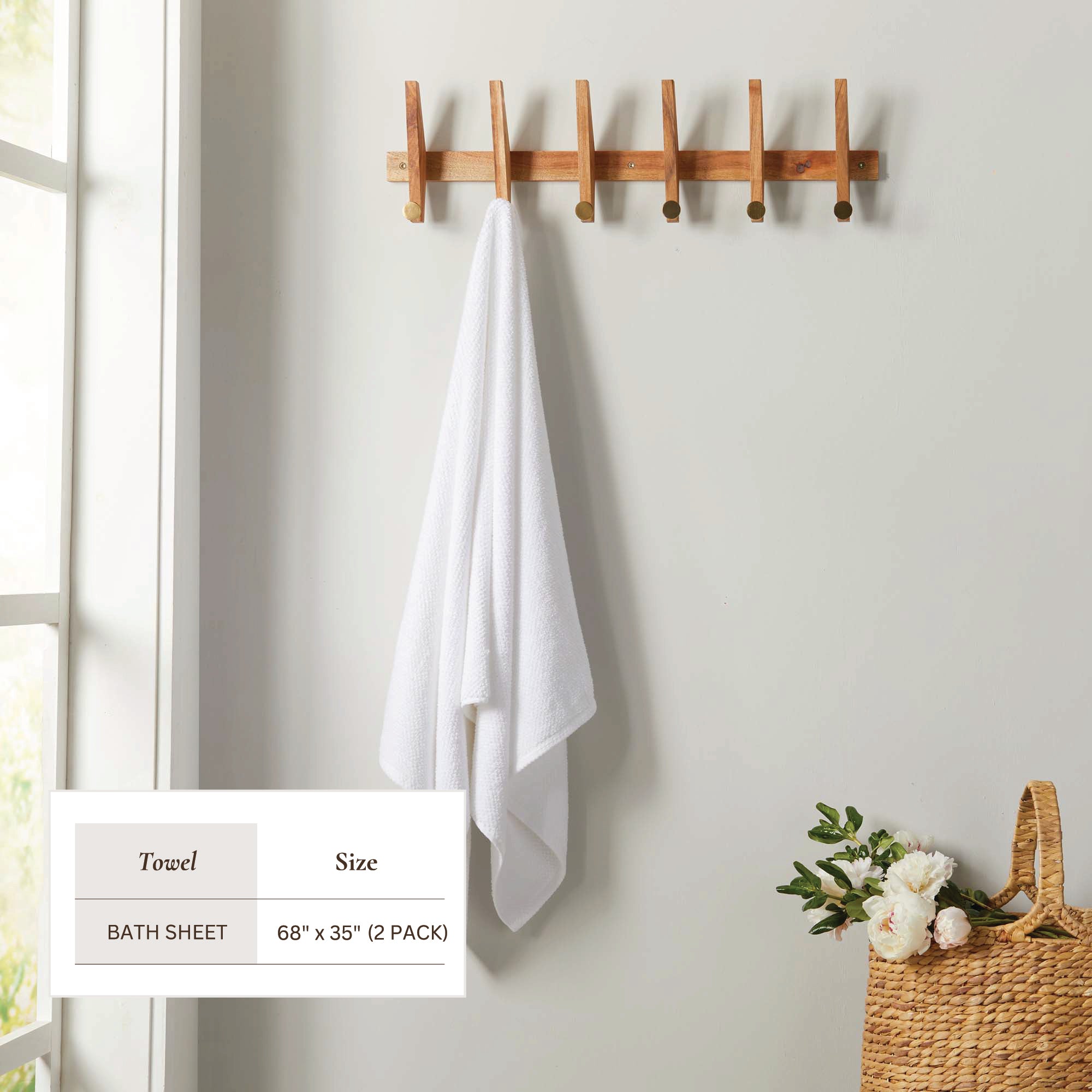 Cotton Textured Bath Towel Set - Acacia Collection