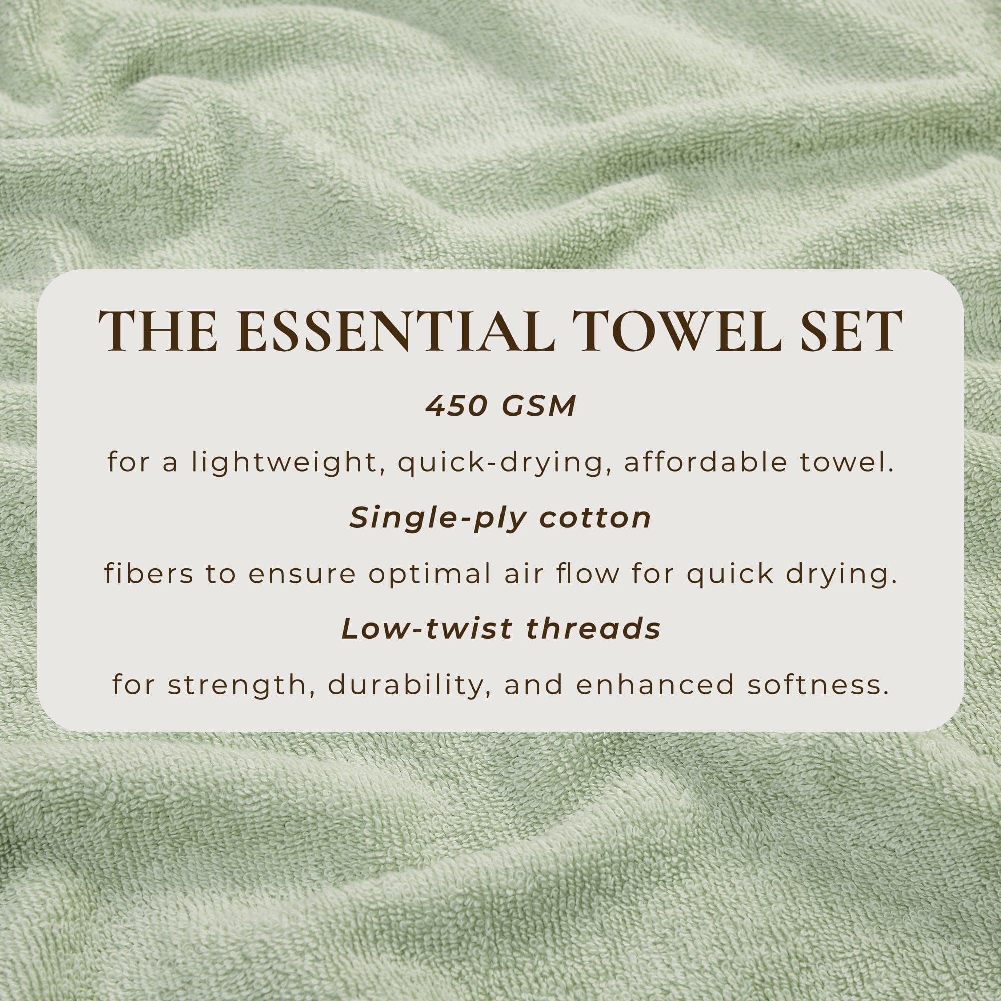 Cotton Terry Bath Towel Set - Cooper Collection