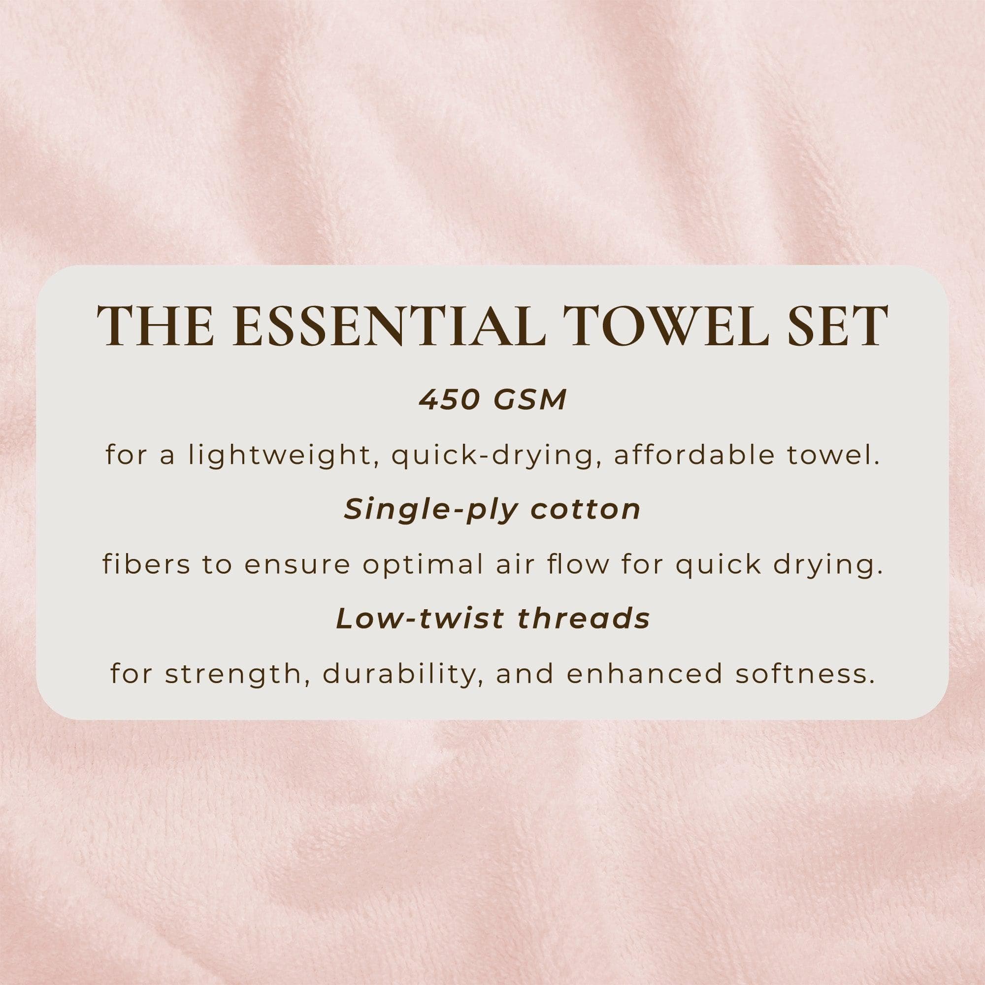 Cotton Terry Bath Towel Set - Cooper Collection