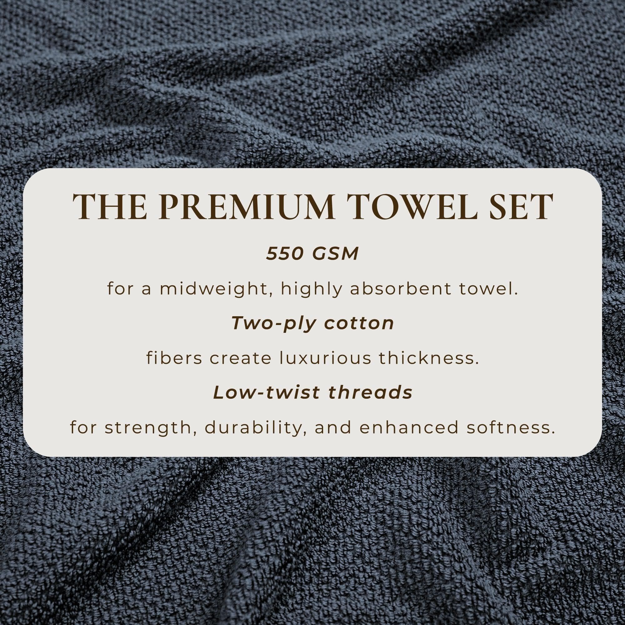 Cotton Textured Bath Towel Set - Acacia Collection
